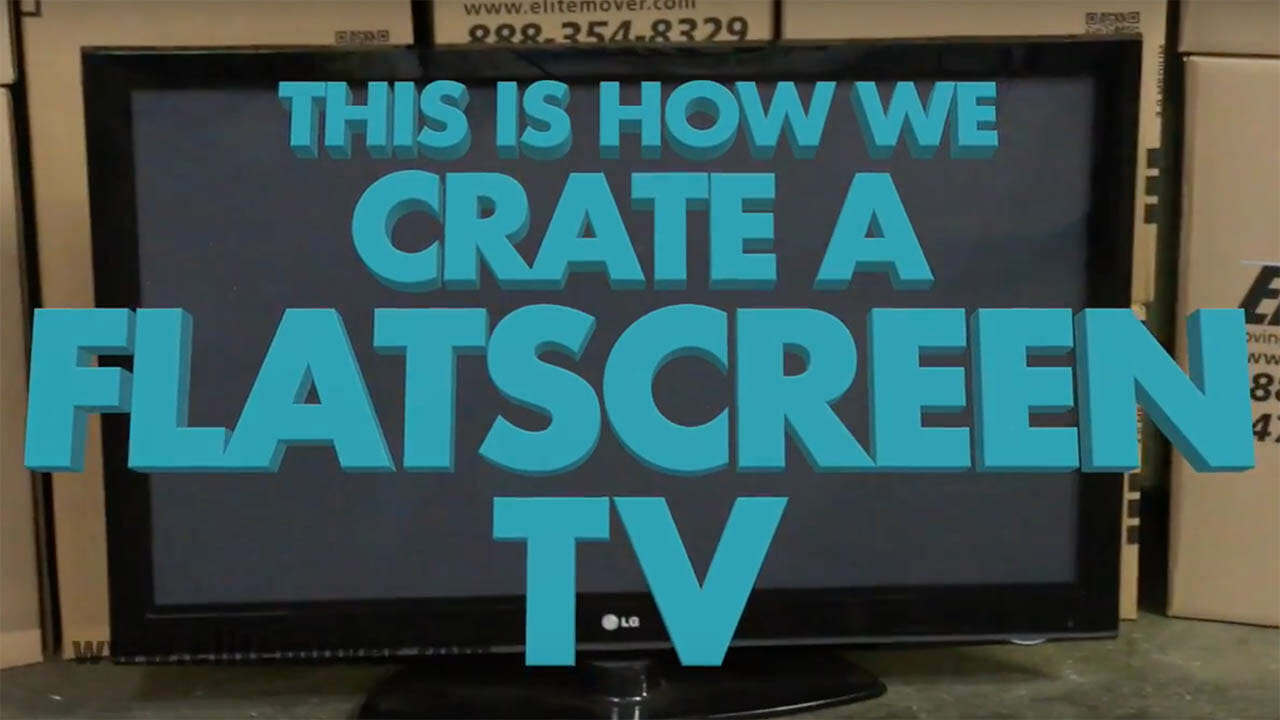 Crate TV Flat Screen Packing