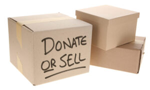 donate or sell cardboard boxes